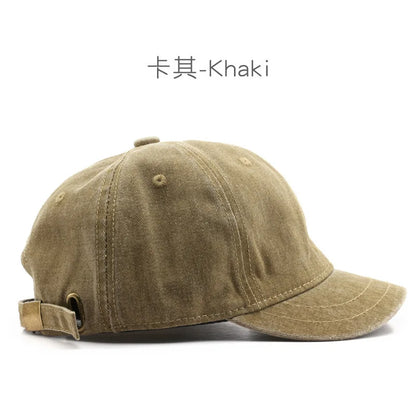 1 PC Four Seasons Fashion Short Brim Cotton Baseball Caps Men Women Dad Hat Adjustable Trucker Style Low Profile Caps