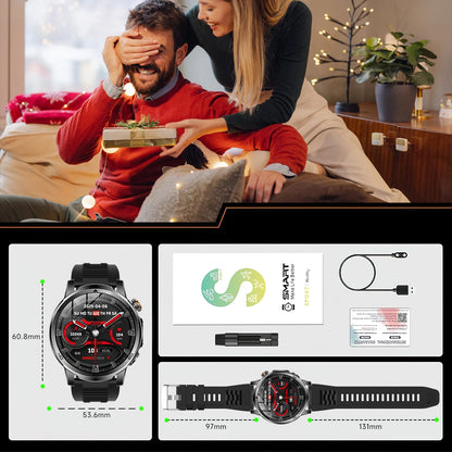 2026 New Military Outdoor Smart Watch 1.85‘’ AMOLED 1000mAh Large Battery 5ATM Waterproof Voice Call Sports Men Fitness Bracel