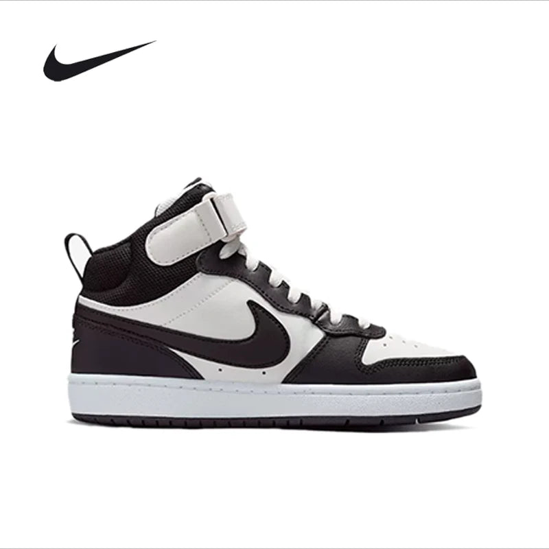Nike Court Borough Mid Boys' Girls' Hook-and-Loop High-Top Casual Sneakers CD7782-126
