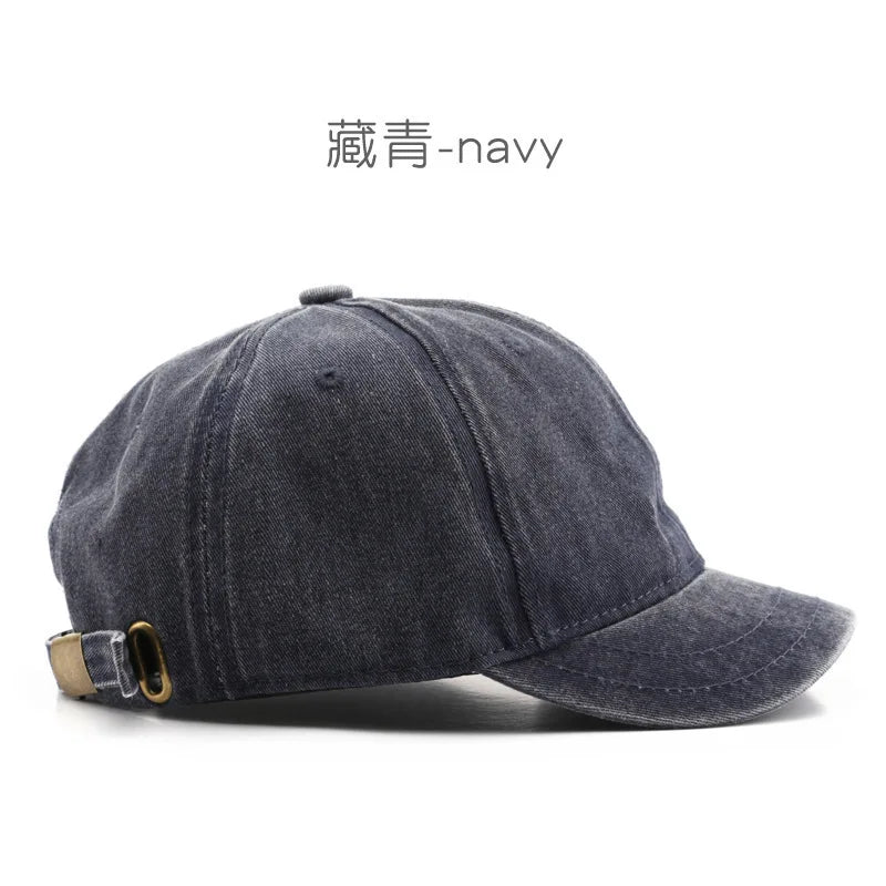 1 PC Four Seasons Fashion Short Brim Cotton Baseball Caps Men Women Dad Hat Adjustable Trucker Style Low Profile Caps
