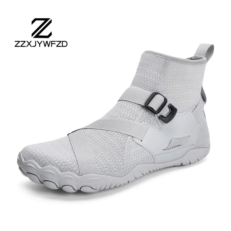 Zapatillas deportivas de exterior para senderismo y vadeo, unisex, para natación, calzado acuático de caña alta barefoot, zapatos aqua para playa, fitness, buceo y surf