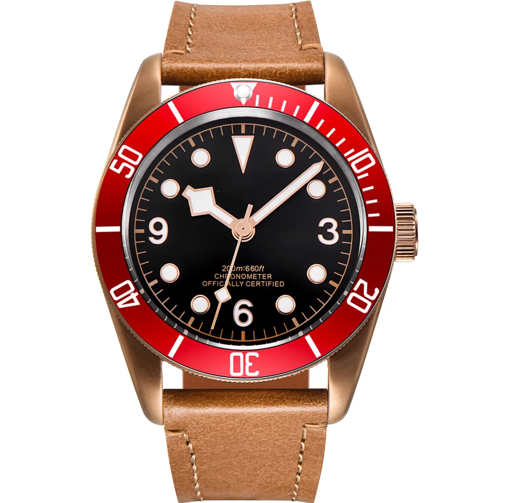Luxury JapanCorgeut 41mm Automatic Men Watch PVD Case Sapphire Military Male 10BAR wim Watches Luminous Mechanical WristWatches
