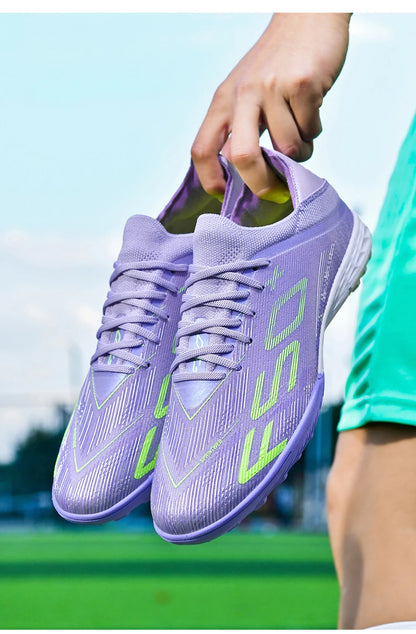 New Men's Soccer Shoes Futsal Football Boots Sneakers Match Grass Cleats High-Quality Non-Slip Indoor Hot-Selling High-Top Outdoor
