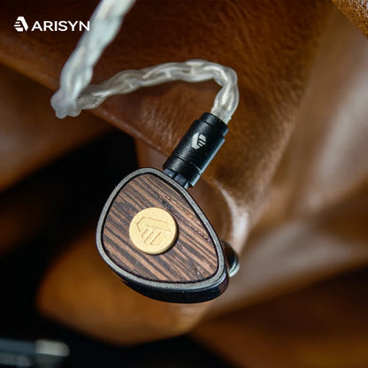 Nouveaux écouteurs ARISYN BAI YONG avec diaphragme composite LCP de 10 mm, transducteur dynamique + unité haute fréquence MEMS avec câble pour casque HiFi