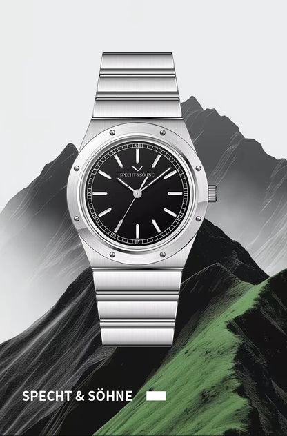 New Arrivals 2026 Specht & Söhne Luxury Watch 38MM Men's Quartz Super Slim Stainless Steel Sapphire Crystal 50M Water Resistant