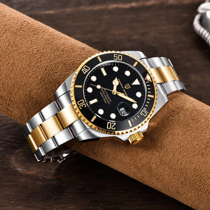 New PAGANI DESIGN Diving Automatic Mechanical Watch Luxury Sports Waterproof Watch Stainless Steel Sapphire Luminous Watch for Men