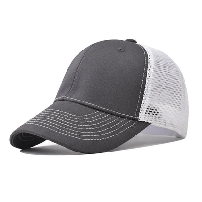 Baseball Cap Adult Net cap Shallow curved eaves Hat Unisex Summer hat Breathable hat shade Spring Autumn Cap Hip Hop Fitted Cap