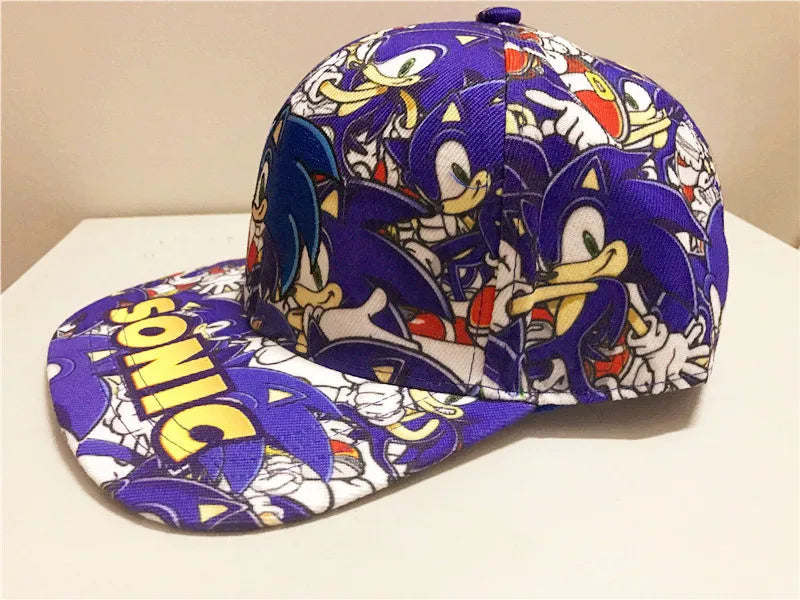 Baseballová čiapka Shadow the Hedgehog 3D pre dospelých a deti s potlačou Sonic, Amy, Tails a Knuckles, s plochým okrajom a klobúkom typu „ducktongue“, darčeky