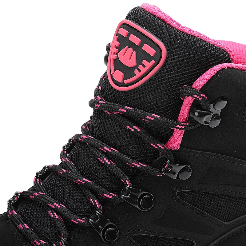 Women's Outdoor Hiking Shoes Waterproof Trekking Camping Trail Boots Non-slip Durable Mountain Climbing Shoes Women Ankle Boots