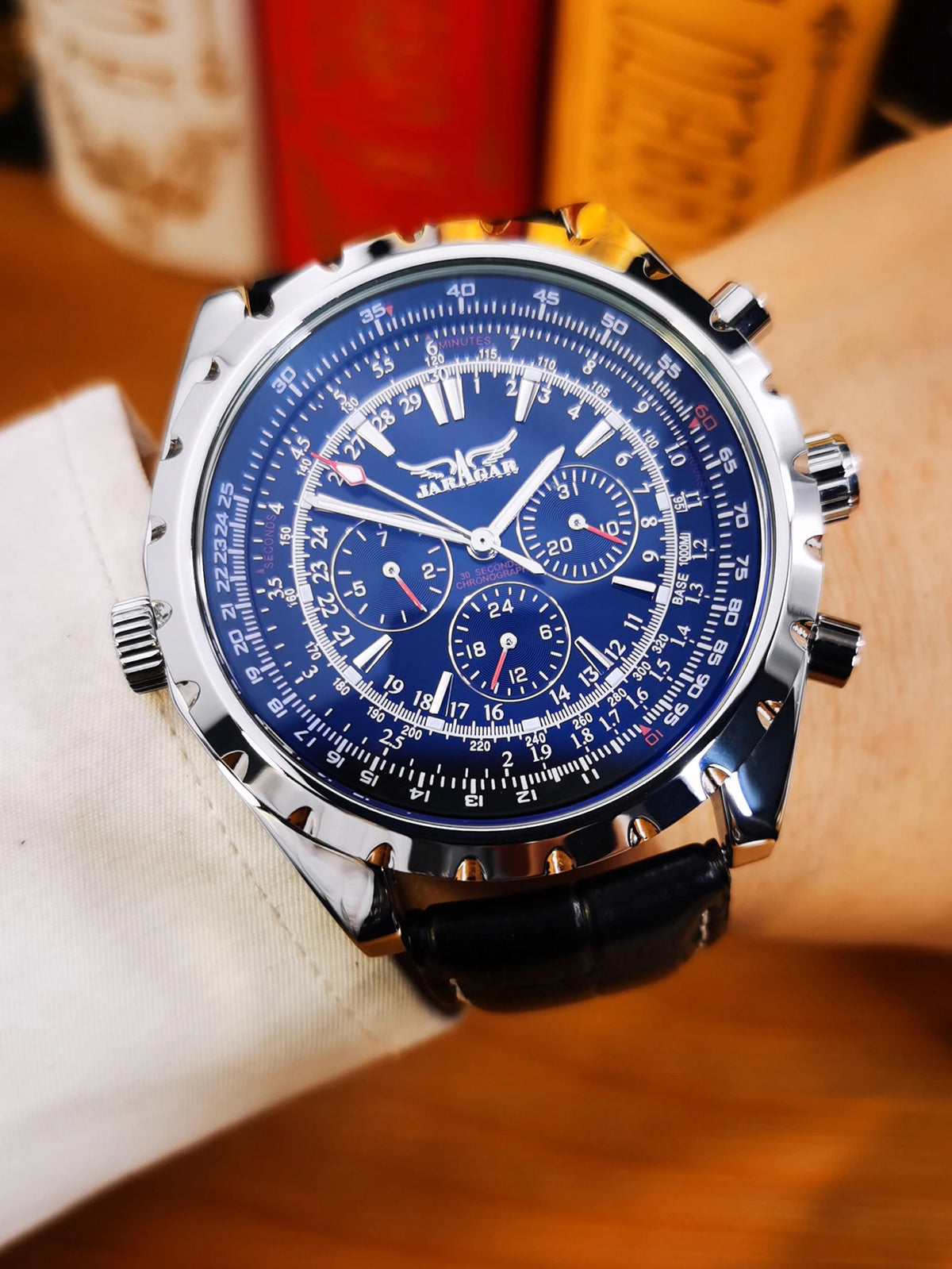 JARAGAR 212 Mechanické automatické pánské hodinky, módní, business, luxusní, s týdenním kalendářem, prémiový dárek pro muže, Reloj Hombre