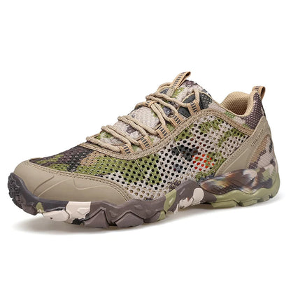 HUMTTO Outdoor Hiking Trekking Mountain Sports Shoes for Men, Camping, Hunting, Walking, Breathable Cushioned Non-Slip Sneakers