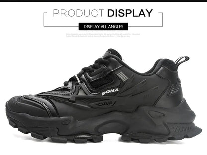 BONA 2023 New Designers Anti slip and wear-resistant Classics Running Shoes Athletic Sport Shoes Men Outdoor Sneakers Lightweigh