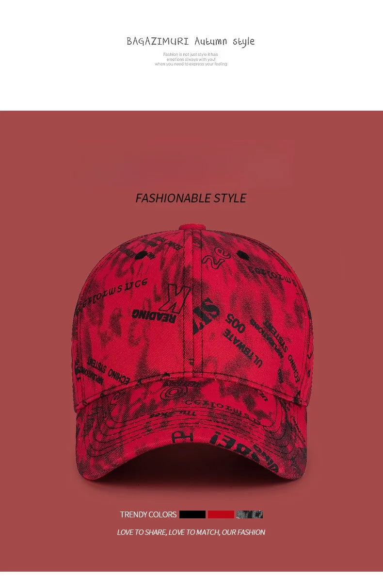 New Cool Fashion Women Men Sport Baseball Cap Spring Summer Female Male Cotton Print Hiking Beach Caps Hat For Women Men