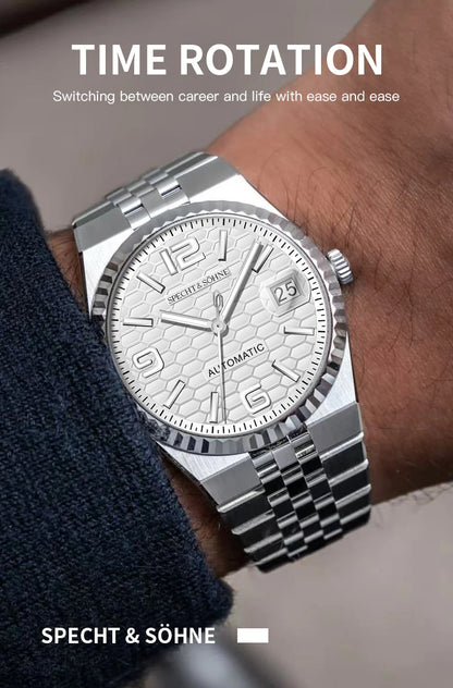 2025 Specht & Söhne Men's Automatic Mechanical Watch Japan Miyota 8215 Movt Stainless Steel Sapphire Crystal Watch reloj hombre