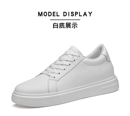 Baskets pour homme, chaussures rehaussantes, semelles rehaussantes, talons hauts de 6 à 10 cm, chaussures en cuir, chaussures de sport, chaussures pour homme