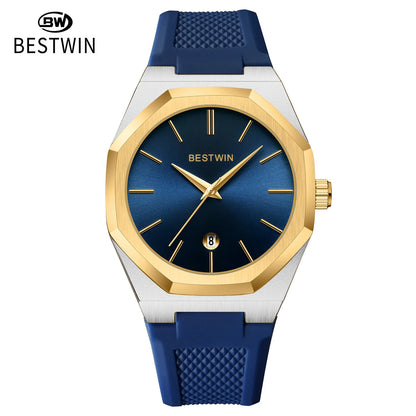 Luxury Quartz Wristwatch Silicone Strap reloj hombre Sport Watch for Man Fashion Date Original Waterproof Clock
