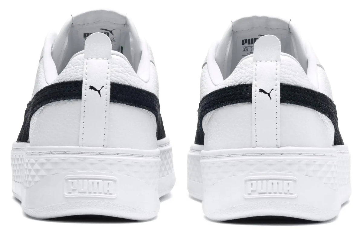 Baskets Puma Smash Platform L, blanc et noir, 366487-12