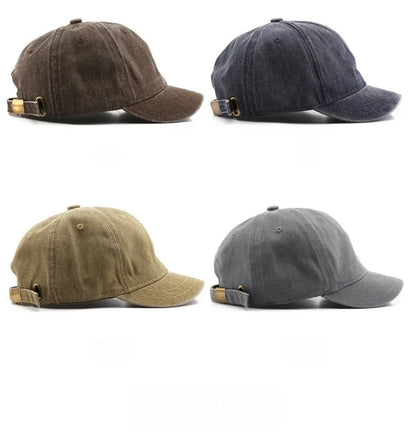 1 PC Four Seasons Fashion Short Brim Cotton Baseball Caps Men Women Dad Hat Adjustable Trucker Style Low Profile Caps