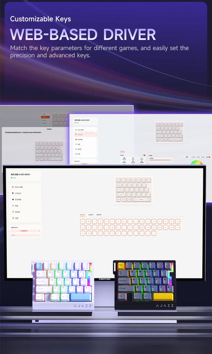 AJAZZ AK029 Wired One Handed Keyboard HE Magnetic Switch 8000Hz 29 Keys RGB Mini Gaming Mechanical Keyboard for PC Gamer