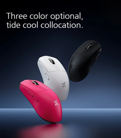 MCHOSE L7 Ultra+ közepes-nagy méretű kézre tervezett gamer e-sport egér, PAW3950, vezeték nélküli, három üzemmódú, könnyű irodai kétmeghajtós számítógépes egér