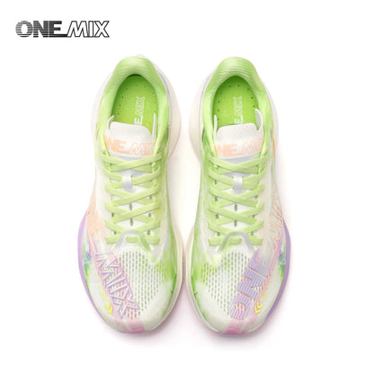 ONEMIX-Nylon Carbon Board Marathon Running Racing Shoes, Professional Stable Support, Shock-relief, Ultra-light Rebound Sneaker