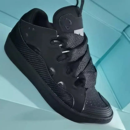Comfortable High Heel Skate Shoes Thick Bottom Casual Sporty Dad Bag Shoes Vietnamese Cambodian New Style Knot Tied Slip-On