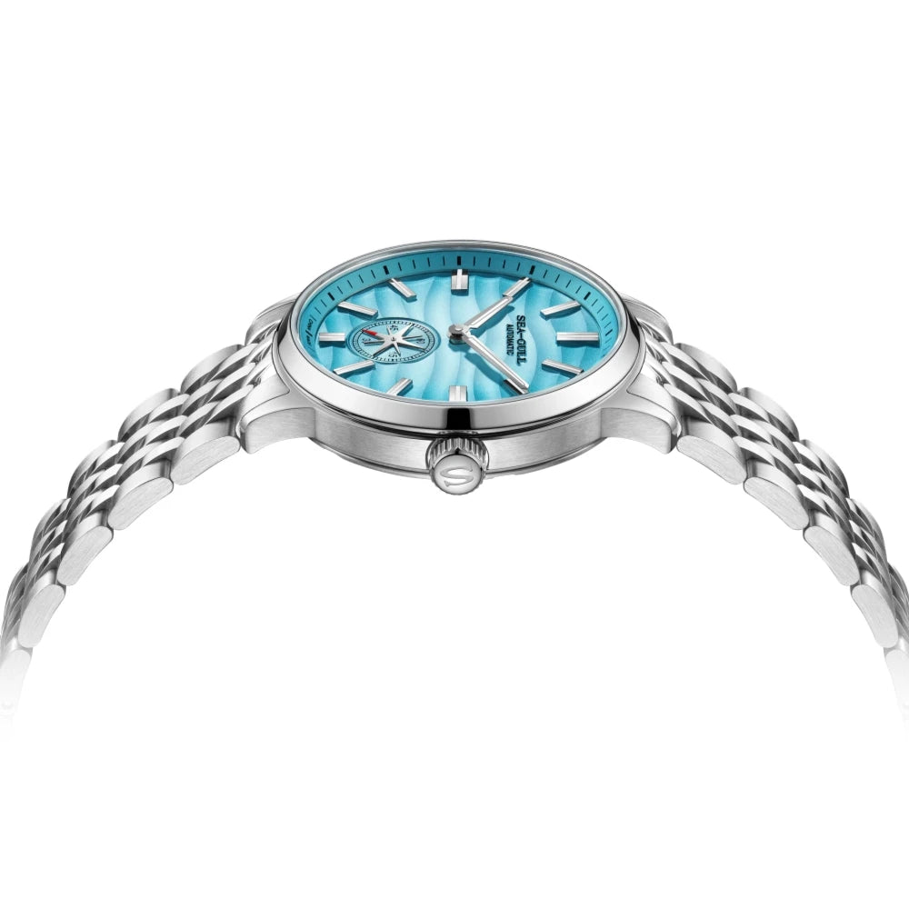 Seagull Natural Series 39.5mm Men's Watch Automatic Mechanical Watches Luminous Stainless Steel Sapphire Bracelet 2026 New 6180