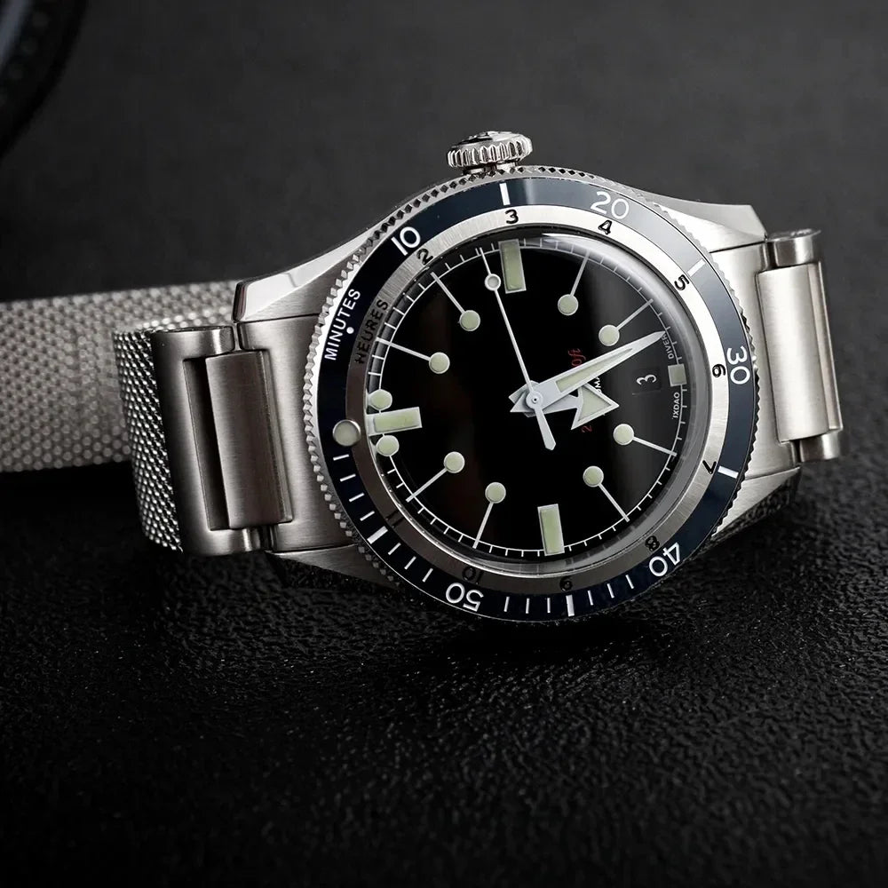 IX&DAO IPOSE Watch 5303 ETA-2824 Movement Automatic Mechanical GMT Sport Retro Diving Casual Dress 200m Waterproof Men Watches