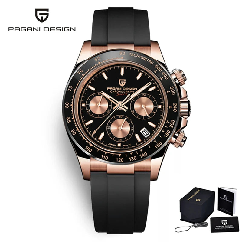 2026 New PAGANI DESIGN Mens Quartz Watches Top Brand Luxury Business Watch For Men Stainless Steel Waterproof Chronograph Clock