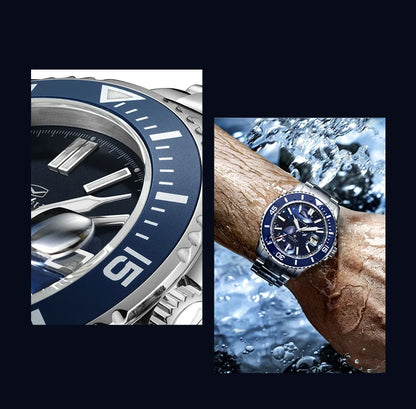 Seagull relogio masculino Men Watch 200m Diving Business Waterproof Fashion Automatic Mechanical Watch Ocean Series 816.32.1523