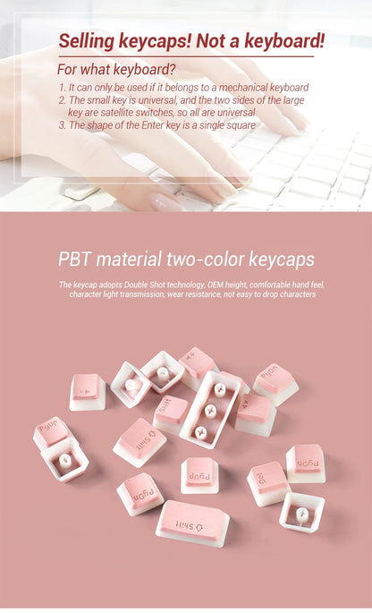 129 Keys Pudding Keycaps For Cherry MX Switch Mechanical Gaming Keyboard OEM Profile PBT Double Shot Keycap RGB backlit Key Caps