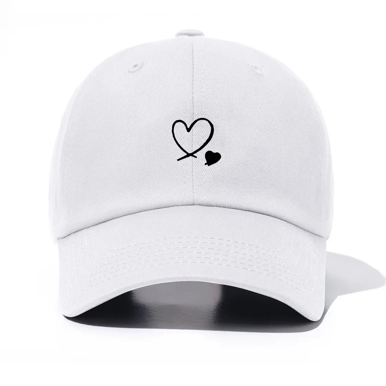 1 Piece Hearts Print Baseball Cap For Men & Women, Classic Casual Stylish, Perfect Gift For Families And Friends