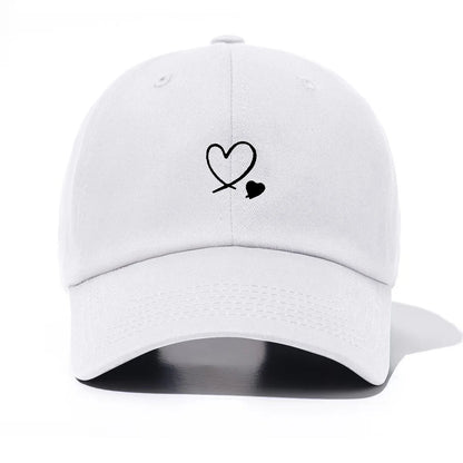 1 Piece Hearts Print Baseball Cap For Men & Women, Classic Casual Stylish, Perfect Gift For Families And Friends