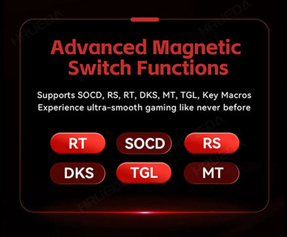 MADLIONS Mad 60he Mad60HE Mad 68HE Teclado mecânico com interruptores magnéticos, com fios, hot-swap, taxa de polling 8K, teclado gaming personalizado
