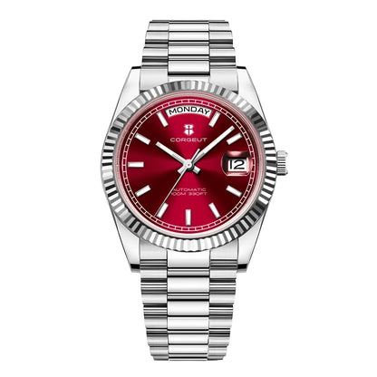 Luxury Corgeut 36MM Men Watch ST1644 Automatic Mechanical Wristwatch Sapphire Relogio Masculino 10BAR Day Swim dress Watches