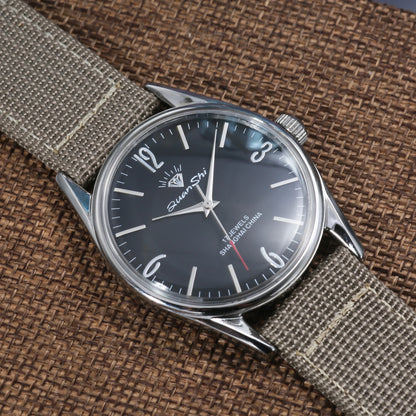 Shanghai Diamond Mechanical Watch Men's Manual Winding Watch 7120 Movement 38MM Stainless Steel Waterproof Men's Gift