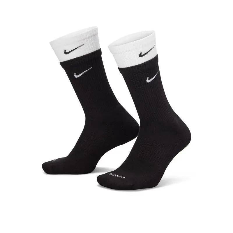 „Nike“ kojinės: vyriškos kojinės, moteriškos kojinės, kasdieninės kojinės, madingos kojinės iki blauzdos vidurio, krepšinio, bėgimo ir fitneso kojinės Dd2795-011