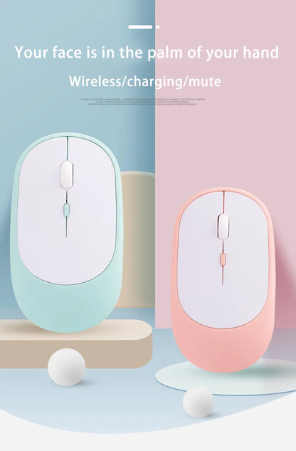 Lenovo draadloze muis USB-oplaadbaar ergonomisch met instelbare DPI voor kantoor, stil, 2.4G Bluetooth optische elektrische muis voor gaming en kantoor