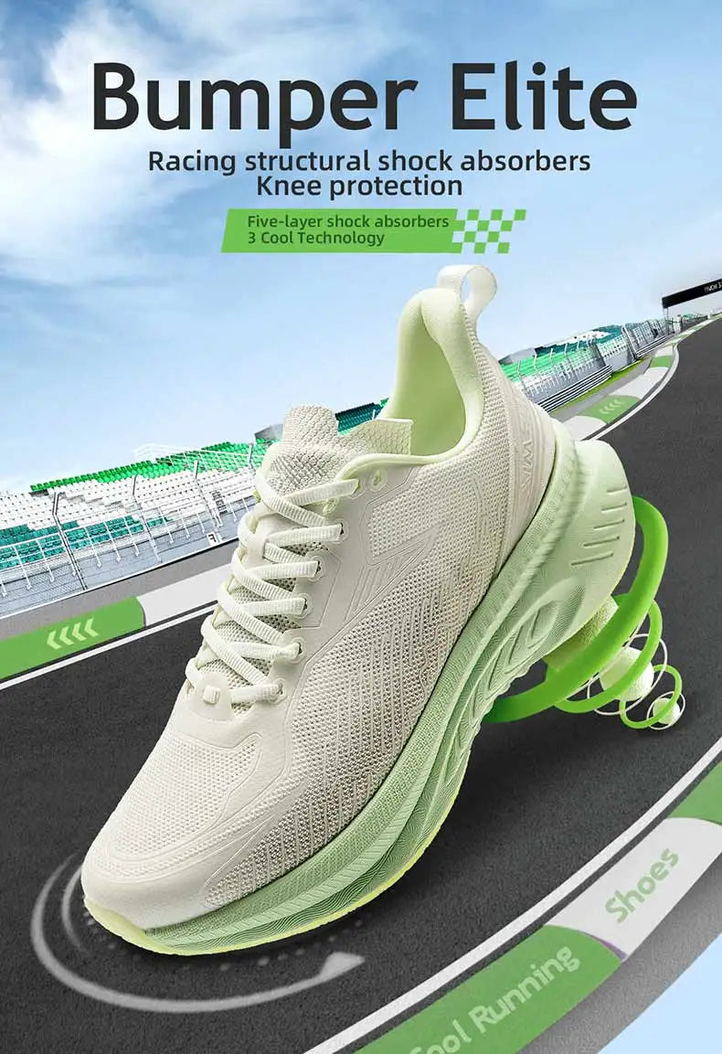 Onemix New Original — męskie sportowe buty do biegania, amortyzujące, miękkie, lekkie, oddychająca siateczka, antypoślizgowe sneakersy z amortyzacją