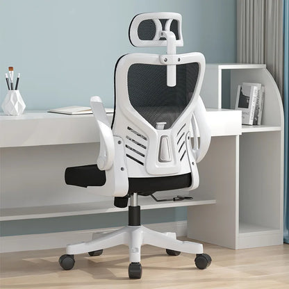 Computer-Bürostuhl – ergonomisch, für Büro, langes Sitzen, Lernen, Mahjong, Konferenz und Wohnheim