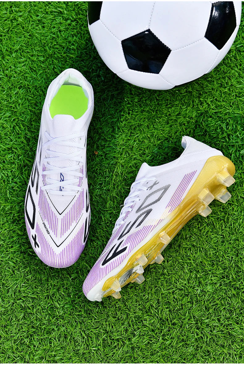 New Men's Soccer Shoes Futsal Football Boots Sneakers Match Grass Cleats High-Quality Non-Slip Indoor Hot-Selling High-Top Outdoor