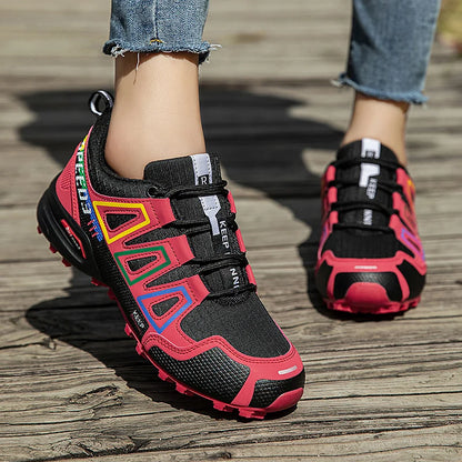Women's Hiking Shoes Waterproof Outdoor Sports Shoes Women's Walking Travel Sports Shoes Bicycle Sports Shoes Running Shoes