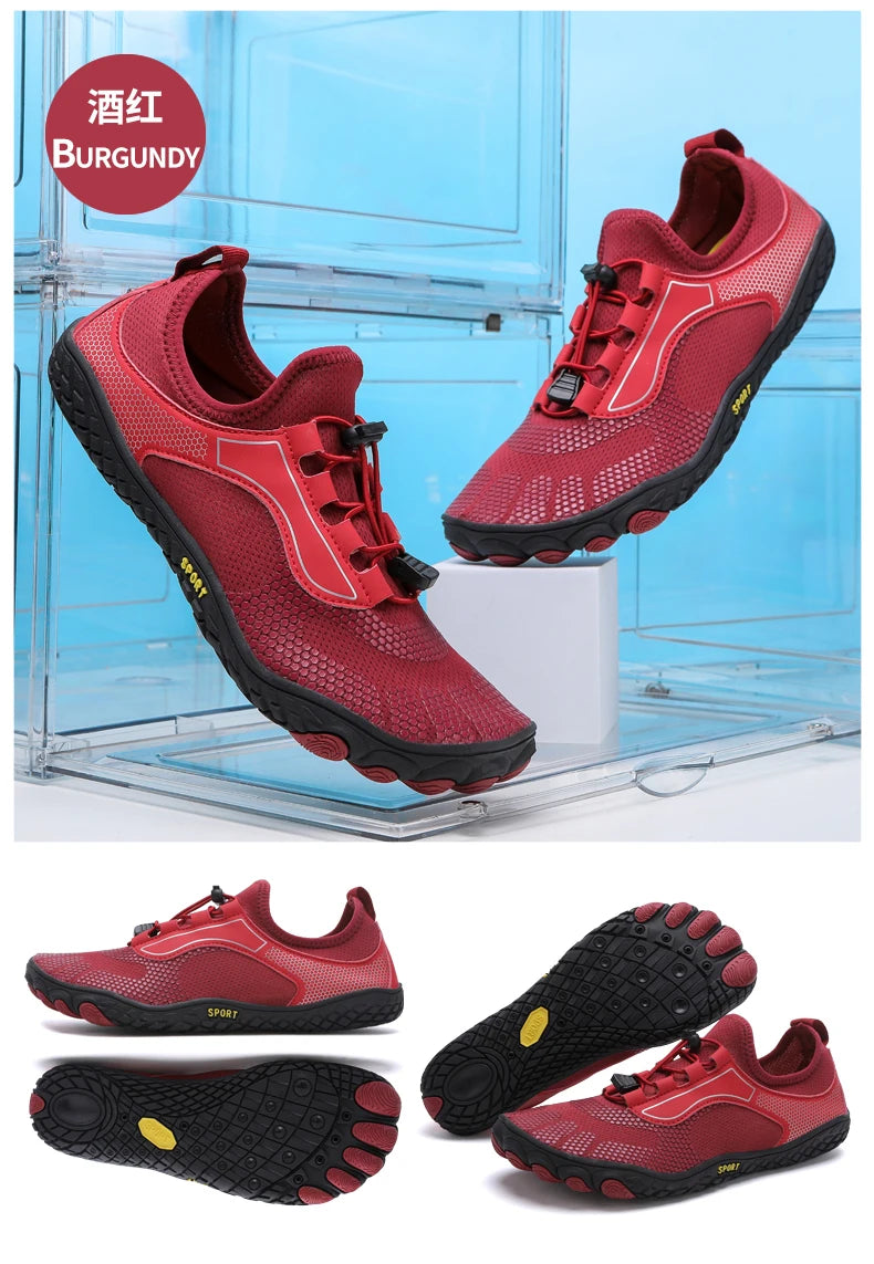 36-48# Gym Footwear Unisex Seaside Aqua Shoes Couples Vacation Beach Game Wading Shoes Men Squat Fitness Shoes Women Yoga Shoes