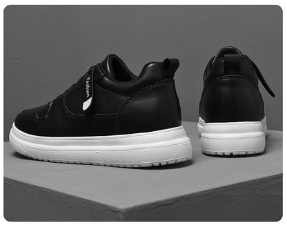 Adidași pentru bărbați cu talpă înălțătoare, pantofi cu talpă înălțătoare, talpă interioară pentru creșterea înălțimii cu 7-8 cm, pantofi cu toc înalt, pantofi sport din piele naturală