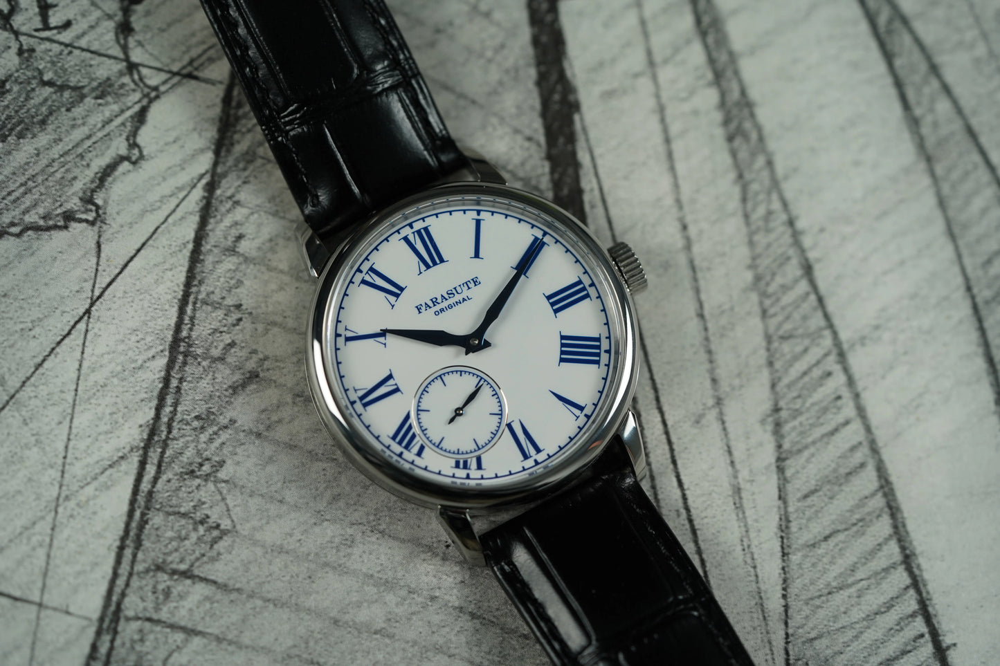 FARASUTE 2026 Fashion Power Reserve 80 hours Hangzhou Customized Movement Manual Mechanical Watch For Men Sapphire Crystal reloj