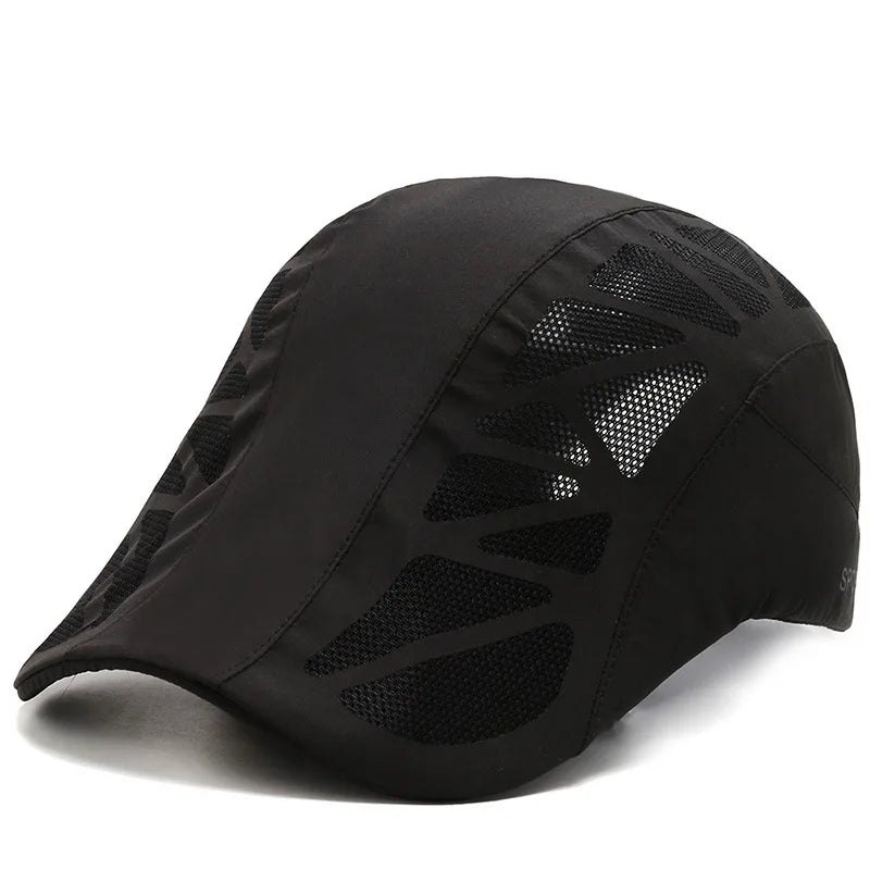Unisex SPORTS med bogstavtryk, hurtigtørrende baseballkasket, solhatte, udendørs sommerkasketter i åndbart net, solskærmkasketter, baret, visir, golfhat