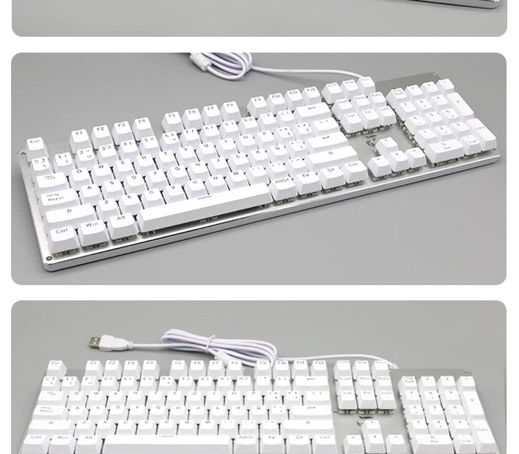 104 teclas retroiluminadas coreanas, francesas, rusas, españolas y alemanas para teclado mecánico con interruptores MX, perfil OEM, teclas ABS DIY
