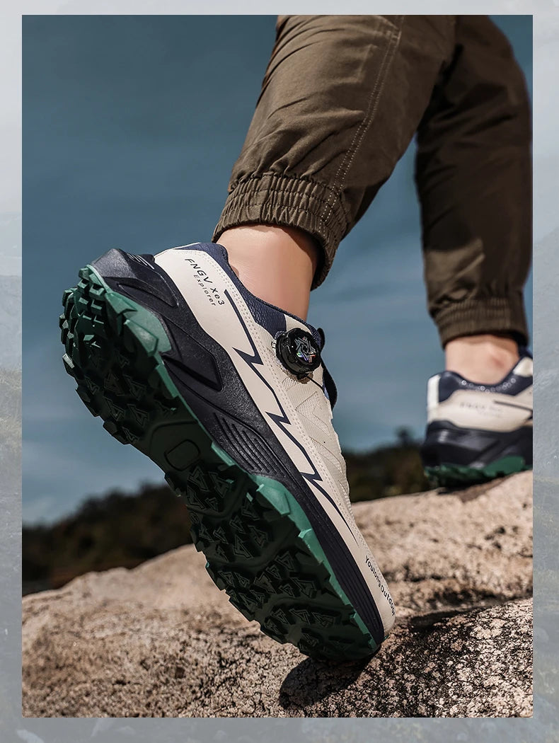 Herren-Sneaker Casual Outdoor rutschfest stoßdämpfend vielseitig Offroad-Wanderschuhe bequeme Laufschuhe für Herren mit weicher Sohle