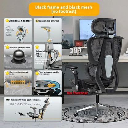 Portable Minimalist Ergonomic Chair 10D Armrest Computer Chair Office Chair Study Chair Gaming Chair Gravitysturdy and durable