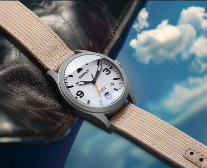 BERNY Full Titanium Automatic Watch for Men Sapphire AR Coated 10Bar Supper Luminous Men Wristwatch Sports Aviation Men Watches